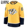 Barn Ishockey Nashville Predators tröja med eget tryck Fanatics Premium 2024-25 Gul Hemma